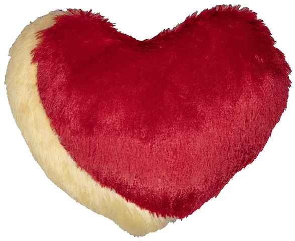 Wondershala Huggable Heart Shape Soft Plush Stuffed Cushion Pillow Toy in Multi Color, Size 30cm