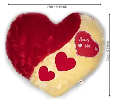 Wondershala Marry Me Fur Heart Pillow Cushion Proposal Gift for Boy Girl-thumb2