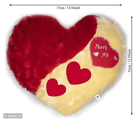 Wondershala Marry Me Fur Heart Pillow Cushion Proposal Gift for Boy Girl-thumb3