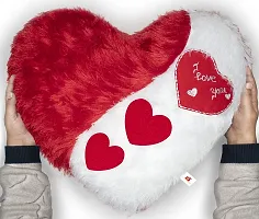 Wondershala Combo of Huggable Heart Shape Cushion Pillow for Couple Girlfriend Boyfriend Love Someone Special Pack of 2 Multicolour 35 cm-thumb4