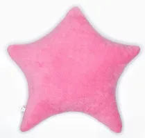 Wondershala Pink Star Shape Soft Pillow Smiley Face Cushion 14 x 14 Inches-thumb2
