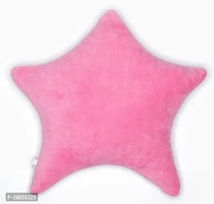 Wondershala Pink Star Shape Soft Pillow Smiley Face Cushion 14 x 14 Inches-thumb3