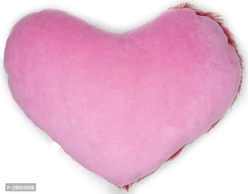 Wondershala Valentine Day Special Soft Huggable Heart Shape Cushion Pillow Multi Color(Pink + Red) Size -37 x 30cm-thumb2