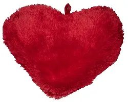 Wondershala Soft Heart Shape Cushion Pillow Red 30 cm-thumb1