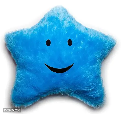 Wondershala Star Shape Cushion Baby Pillow Fur Cushion 15Inch x 15Inch Sky Blue