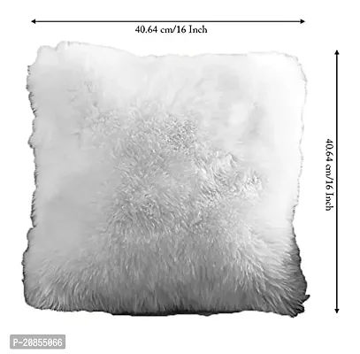 Fur Square Cushion Pillow for Sofa , Chair , Decoration , Kids Room , Baby , car Decoration-thumb2