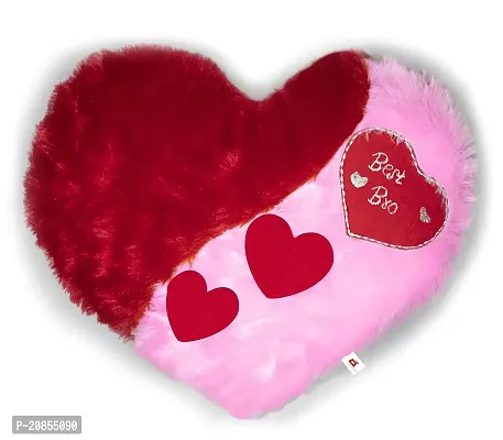 Wondershala Fur Heart Pillow Cushion Heart Shape Pillow Raksha Bandhan for Sister