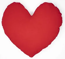 Wondershala Soft Huggable Heart Shape Smiley Cushion Pillow Red 35 cm-thumb1