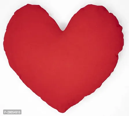 Wondershala Soft Huggable Heart Shape Smiley Cushion Pillow Red 35 cm-thumb2