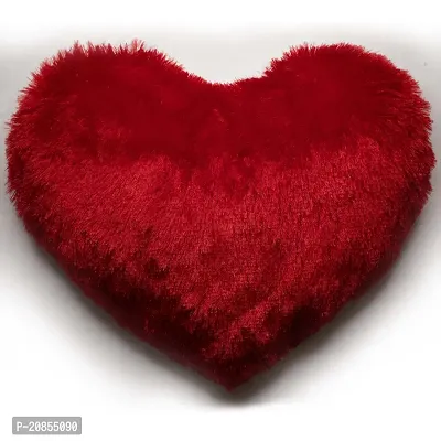 Wondershala Fur Heart Pillow Cushion Heart Shape Pillow Raksha Bandhan for Sister-thumb2