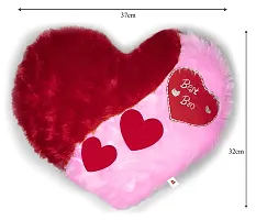 Wondershala Fur Heart Pillow Cushion Heart Shape Pillow Raksha Bandhan for Sister-thumb2