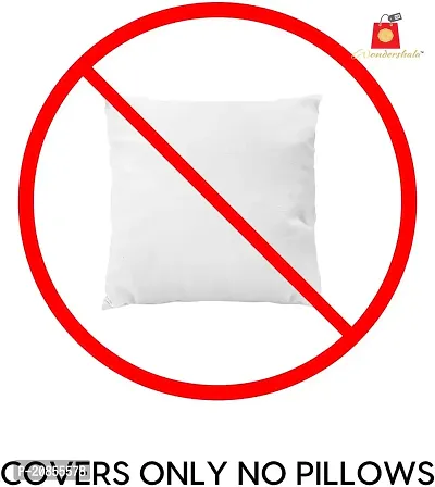 Wondershala White Fur Cushion Cover Pillow case Decorative Sofa Cushion Covers Pack of 2 14 x 14 Inch-thumb3