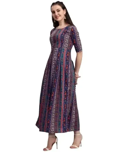 VANGA Fashion Beautiful Crepe Anarkali Gown for Women