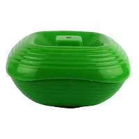 Homray Opulent Green Square Microwavable Serving Bowls with Lid of 1200ml (Set of 2)-thumb1