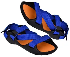 B&B-Buttons & Bows Sparxstar,EVA Foam/Canvas,Unisex Floaters,Sandals for men,Sandals for boys,Colourful Floaters,Floaters for men,Floaters for boys,Unisex-BLUE,Size-07(Indian),01 Pair-thumb1