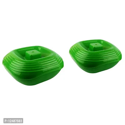 Homray Opulent Green Square Microwavable Serving Bowls with Lid of 1200ml (Set of 2)-thumb4