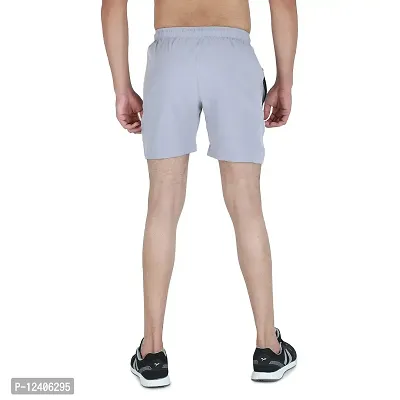 Buttons & Bows Men's Latest Relax fit/Dry Fit Shorts/Knickers with 02 Zip Pocket,/Light Weight Quick Dry/Regular Fit/Machine Wash -01 Piece (M, LGrey)-thumb5