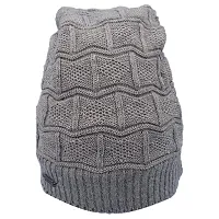 BB-Buttons  Bows Unisex's Beanie Hat (11210058_ACS-WLC-BB-KBN-01-F_Grey_Free Size)-thumb2