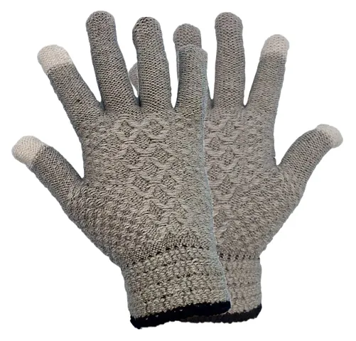 Buttons & Bows Touch Gloves/Woolen Unisex Touchscreen Hand Gloves for Winter/Touchscreen Compatible/Warm & Soft-01 Pair