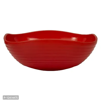 Homray Plastic Bowl, 1.2-Litre, Set of 3, Red-thumb2