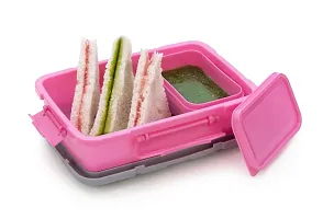 Dhananjay Kiddo Lunch Box ? 2 Compartment Insulated Lunch Box Plastic Tiffin Box for Boys, Girls, School  Office-thumb1