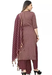 Trendy Designer Jacquard Khadi Kurta Pant Set with Dupatta-thumb3