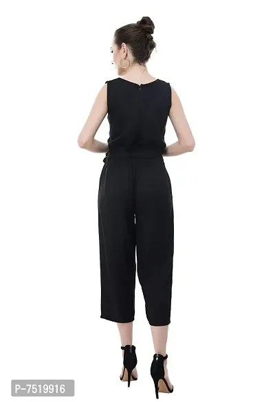 Milkyway trendywomen'sBlack Rayon Jumpsuit-thumb2