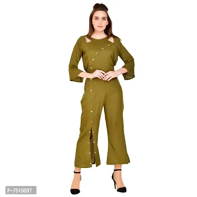 pkyenterprises Women And Girls' Knee Length Jumpsuit.-thumb0