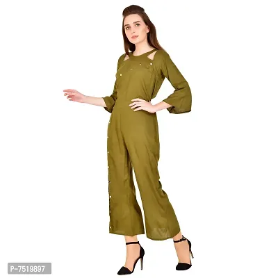 pkyenterprises Women And Girls' Knee Length Jumpsuit.-thumb4