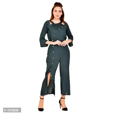 pkyenterprises Women And Girls' Knee Length Jumpsuit.-thumb0