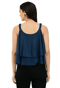 Milkyway Women Rayon Flared Crop top-thumb2