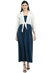 Milkyway Women Stylish and treandy Maxi Dress with Shrug-thumb1