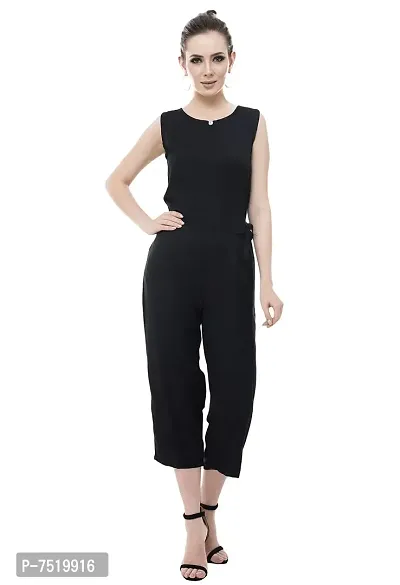 Milkyway trendywomen'sBlack Rayon Jumpsuit-thumb0