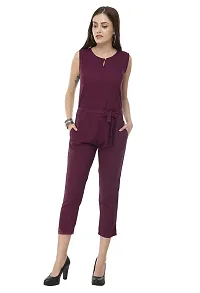 Milkyway Women's red,Black Rayon Jumpsuit (Pack of 2)-thumb3