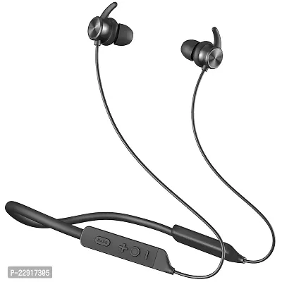 Stylish Black In-ear Bluetooth Wireless Headphones With Microphone-thumb0