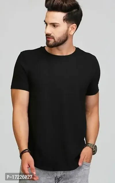 Black Cotton Oversize T-shirt-thumb0