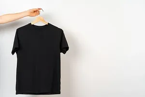 Black Cotton Oversize T-shirt-thumb3