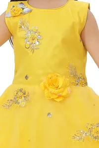 J.K MODEL DRESSES Girls Net Casual Maxi Dress (D36)-thumb1