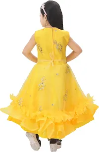 J.K MODEL DRESSES Girls Net Casual Maxi Dress (D36)-thumb3