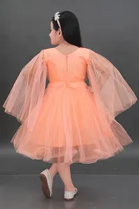 J.K MODEL DRESSES Girls Net Casual Midi Dress (D39)-thumb3