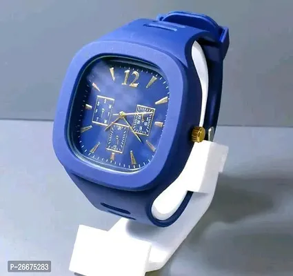 Stylish Blue Rubber Other Watches For Men-thumb0