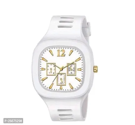 Stylish White Rubber Other Watches For Men-thumb0