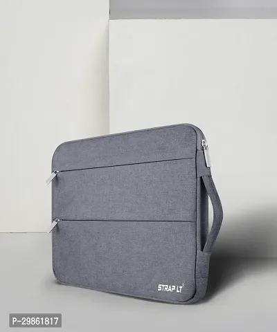 Corfortable Grey Nylon Laptop Sleeve Handbag