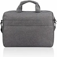 Corfortable Grey Nylon Laptop Sleeve Handbag-thumb2