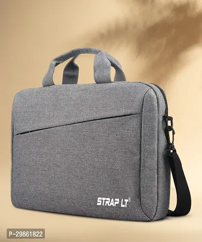 Corfortable Grey Nylon Laptop Sleeve Handbag