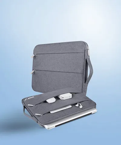 15.6 Inch Laptop Sleeve / Slip Case Cover Bag With Handle (L22_Grey) Laptop Sleeve/Cover  (Grey, 15.6 inch)