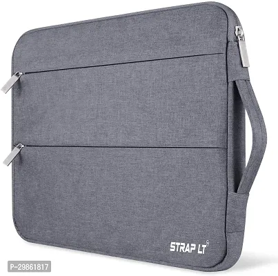 Corfortable Grey Nylon Laptop Sleeve Handbag-thumb2