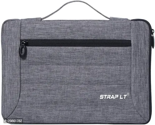 Corfortable Grey Nylon Laptop Sleeve Handbag-thumb0