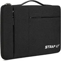 Corfortable Black Nylon Laptop Sleeve Handbag-thumb1