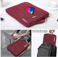 Corfortable Red Nylon Laptop Sleeve Handbag-thumb2